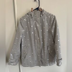 Joules right as rain waterproof & breathable jacket  striped size 8